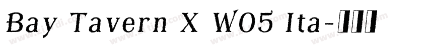 Bay Tavern X W05 Ita字体转换